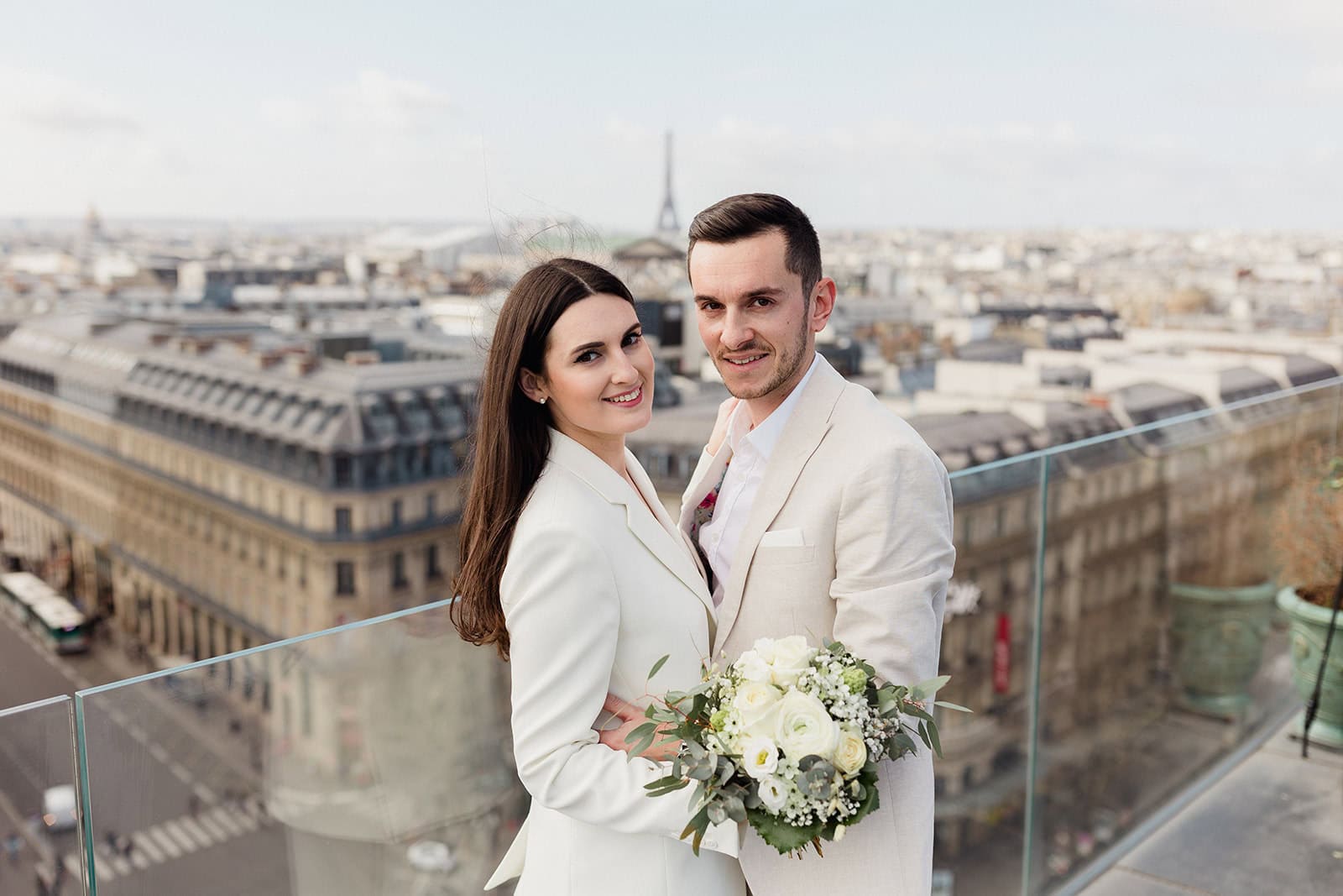 Mariage rooftop Galeries Lafayette Haussmann Paris Mariage rooftop Galeries Lafayette Haussmann Paris