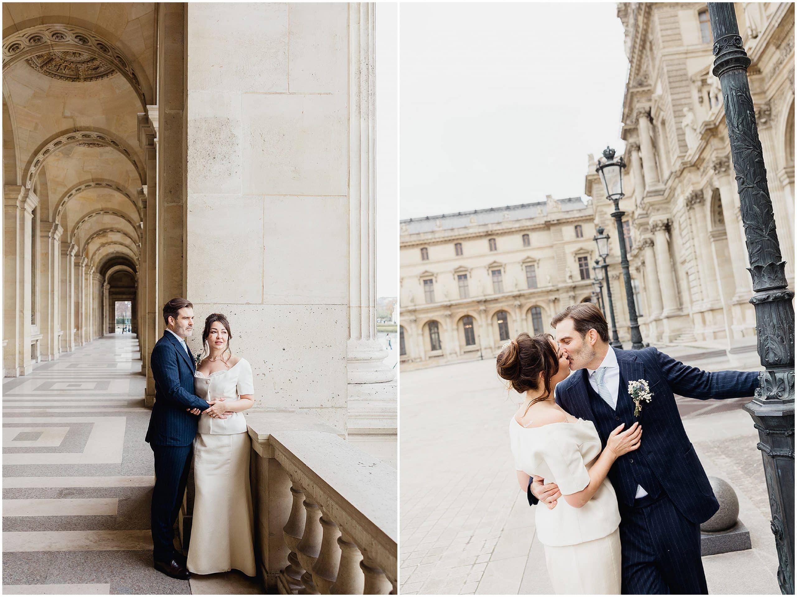 Le Louvre pour des photos de mariage Le Louvre pour des photos de mariage