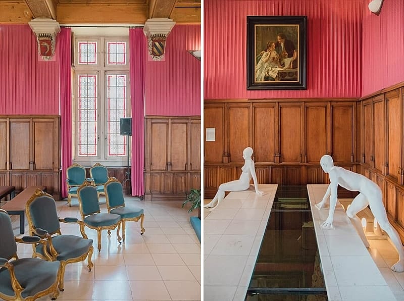 Détails de l’intérieur du palais ducal à Nevers