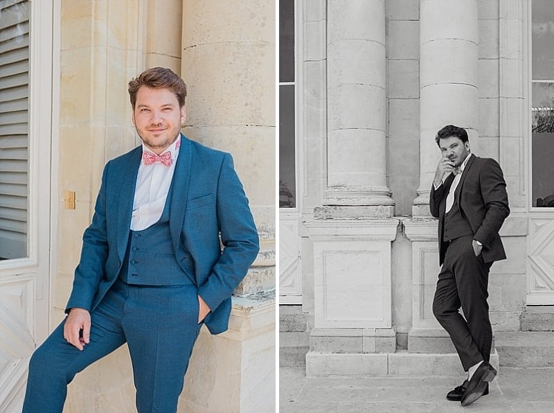 Le marié devant le chateau