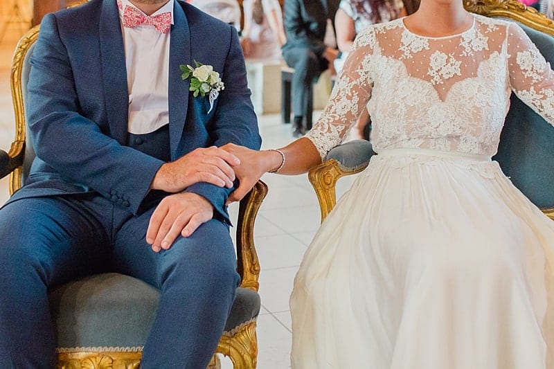 Moment solennel pendant la cérémonie civile