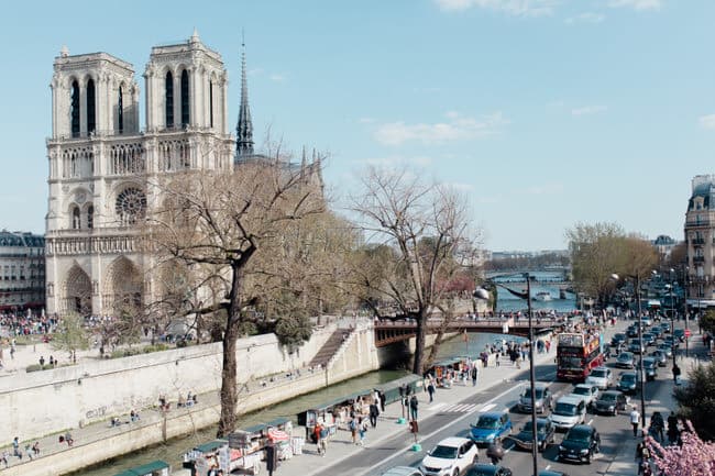Vue sur Notre dame de Paris