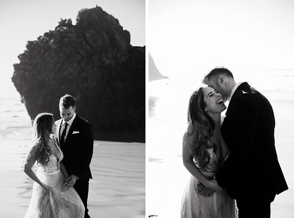 Séance couple à la plage