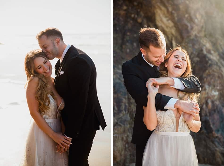 Séance couple à la plage