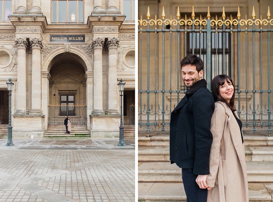 Photo de couple aux louvres