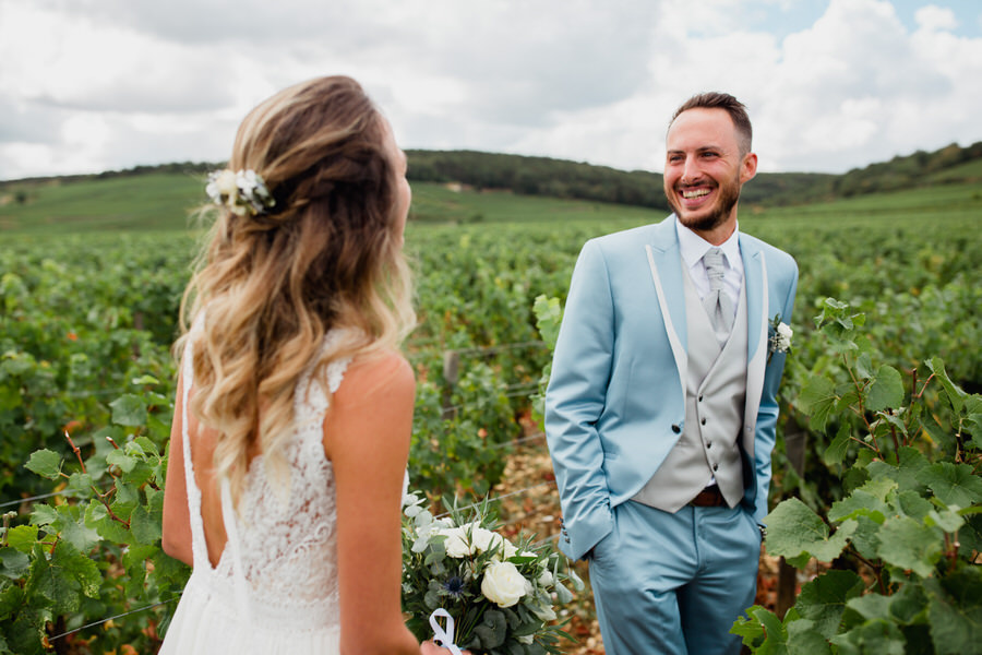 Le marié découvre la mariée