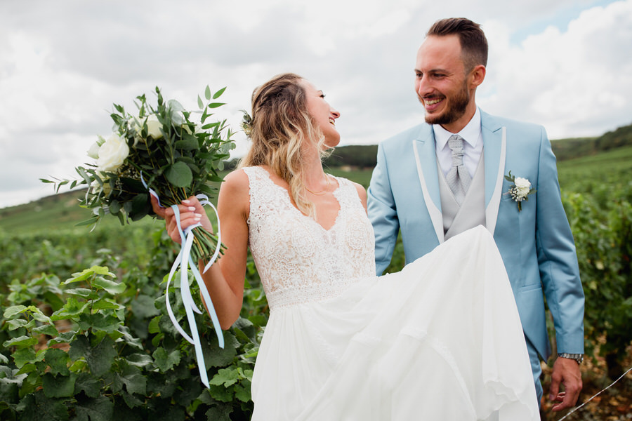 First look dans les vignes