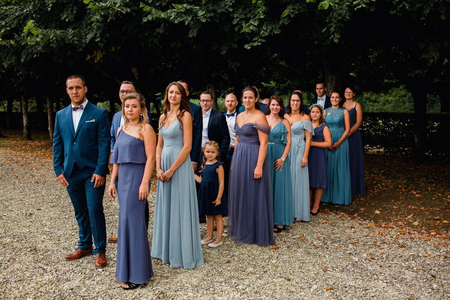 Les invités attendent la cérémonie laïque