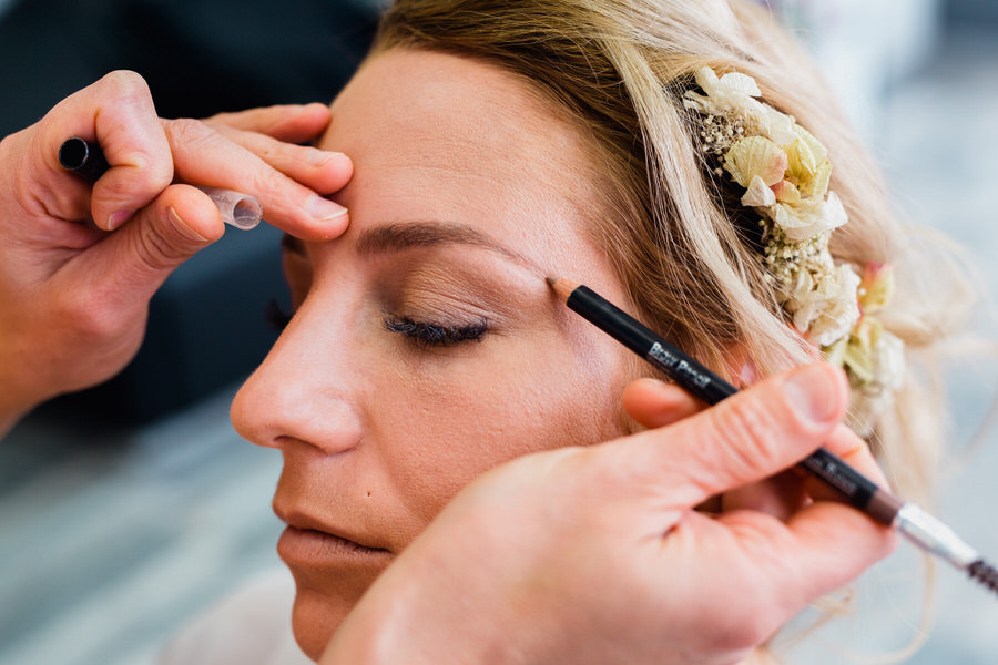 Maquillage de la mariée