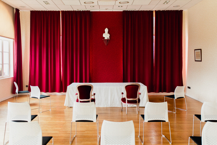 la salle de mariage vide