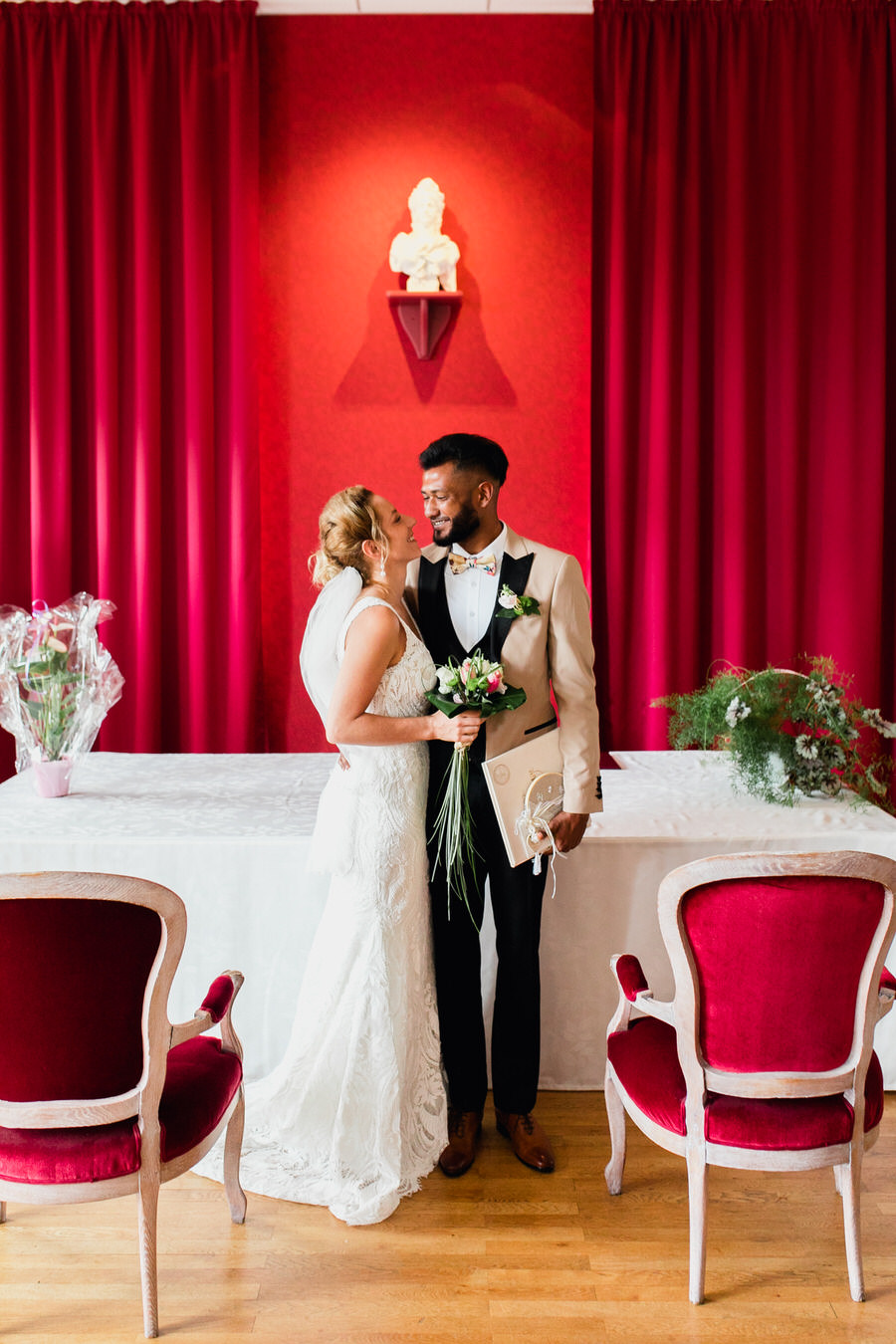 Cérémonie civile d'un mariage en Indre et Loire