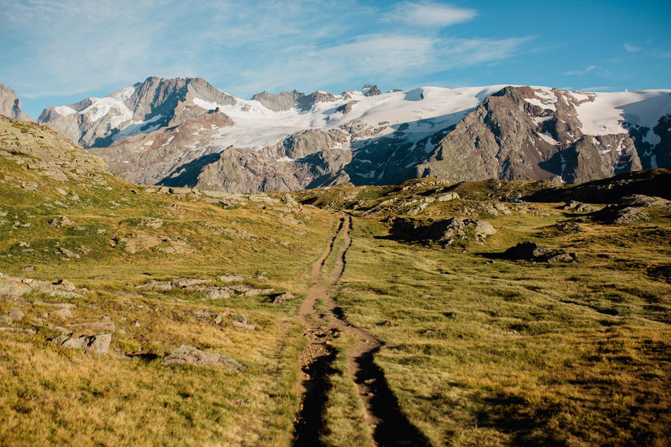 La meije au bout de la randonnée