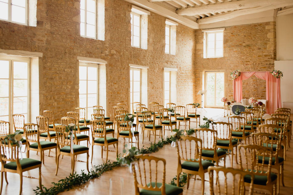 salle de cérémonie au château de Pierreclos
