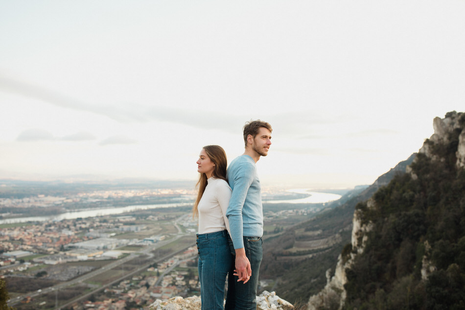 Séance couple au sommet du château de Crussol