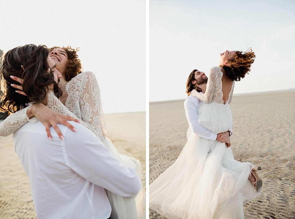 La mariée et le portée