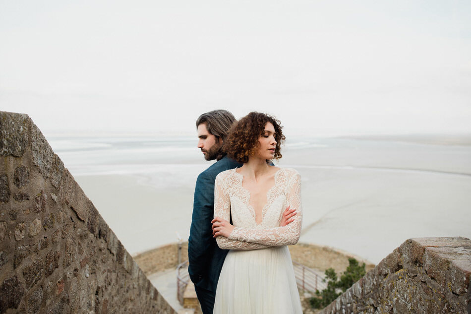 Mariage au mont saint michel