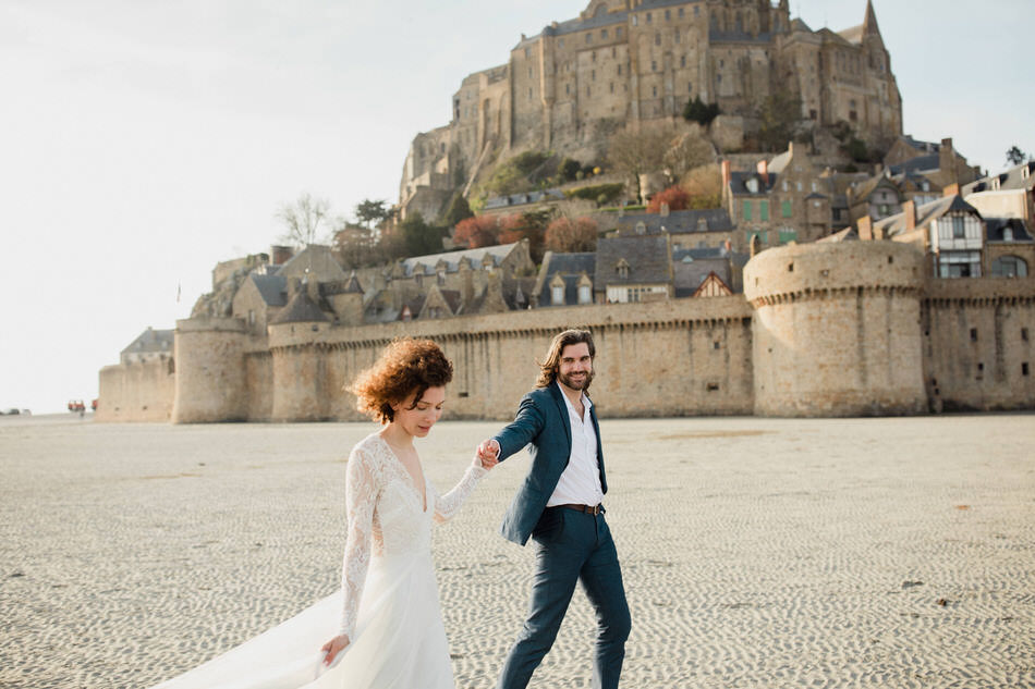 Mariage dans la baie du mont saint michel