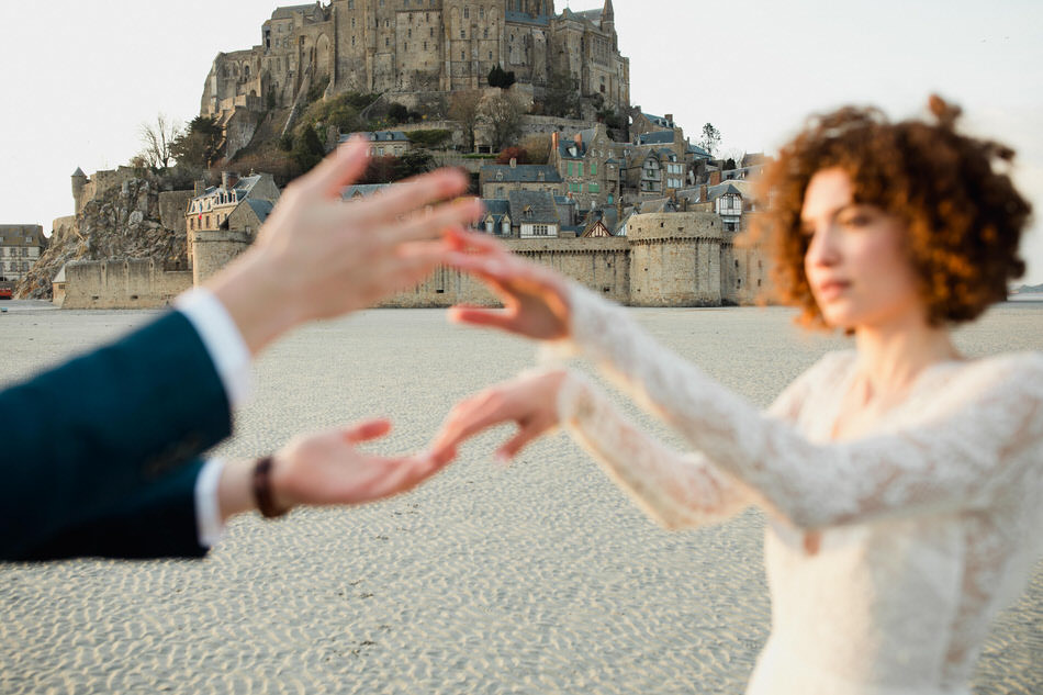 fin du shooting dans le coucher de soleil