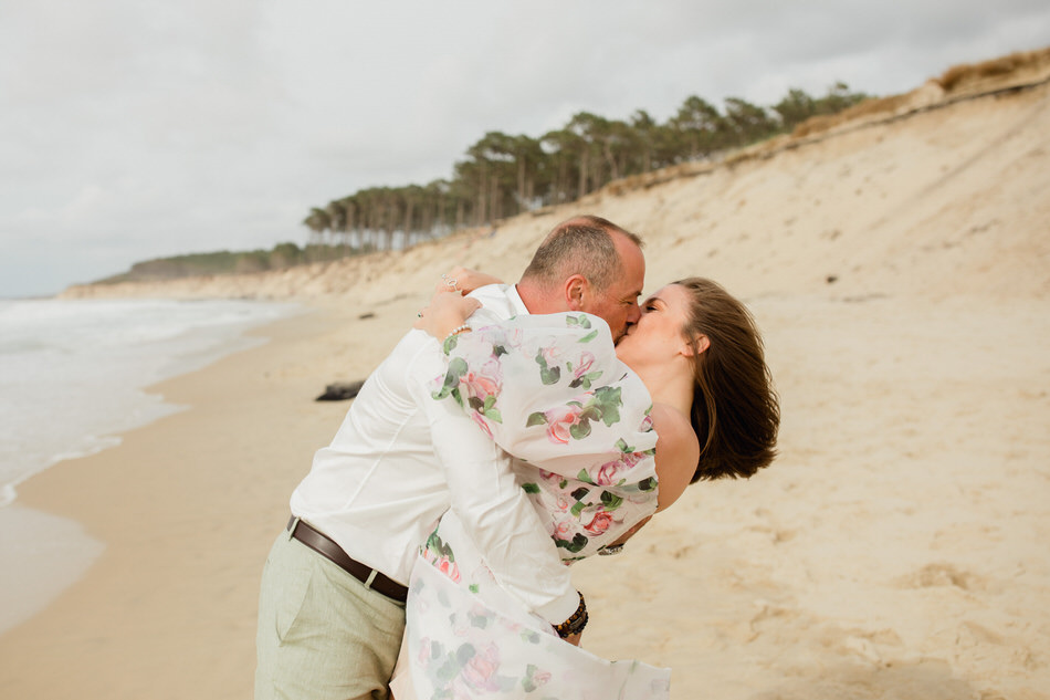 Séance fiançailles à la dune du Pilat