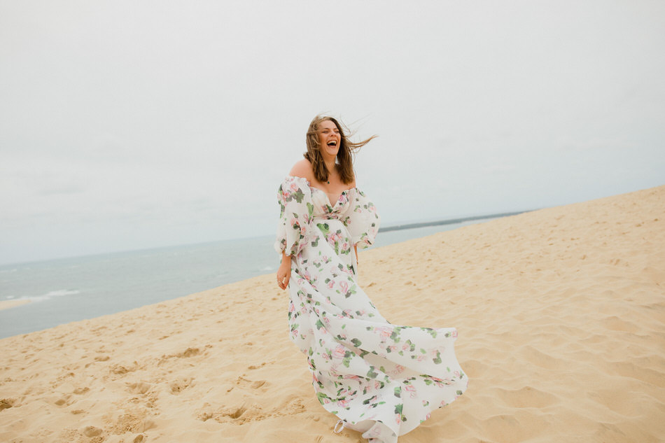 Séance fiançailles à la dune du Pilat