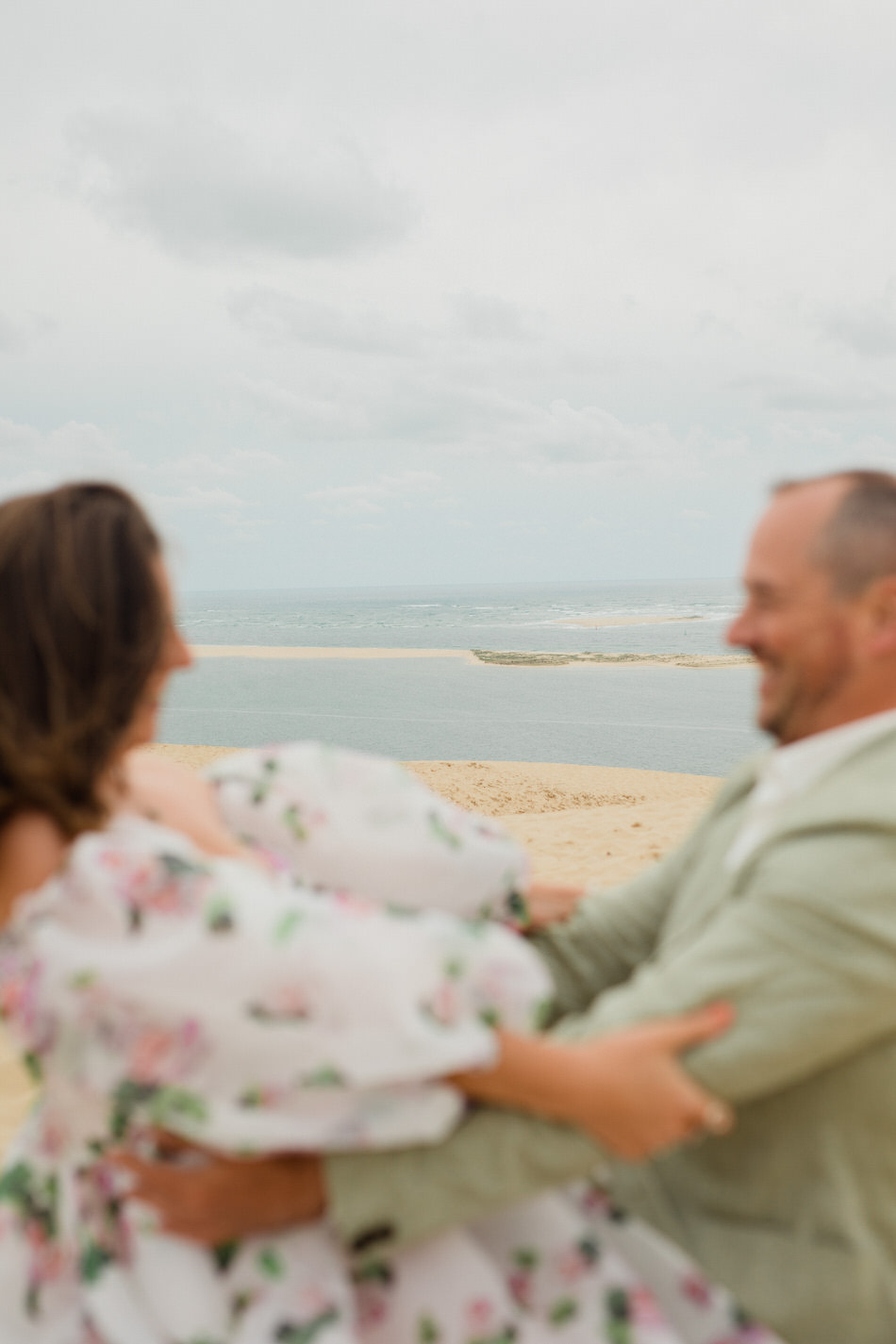Séance fiançailles à la dune du Pilat