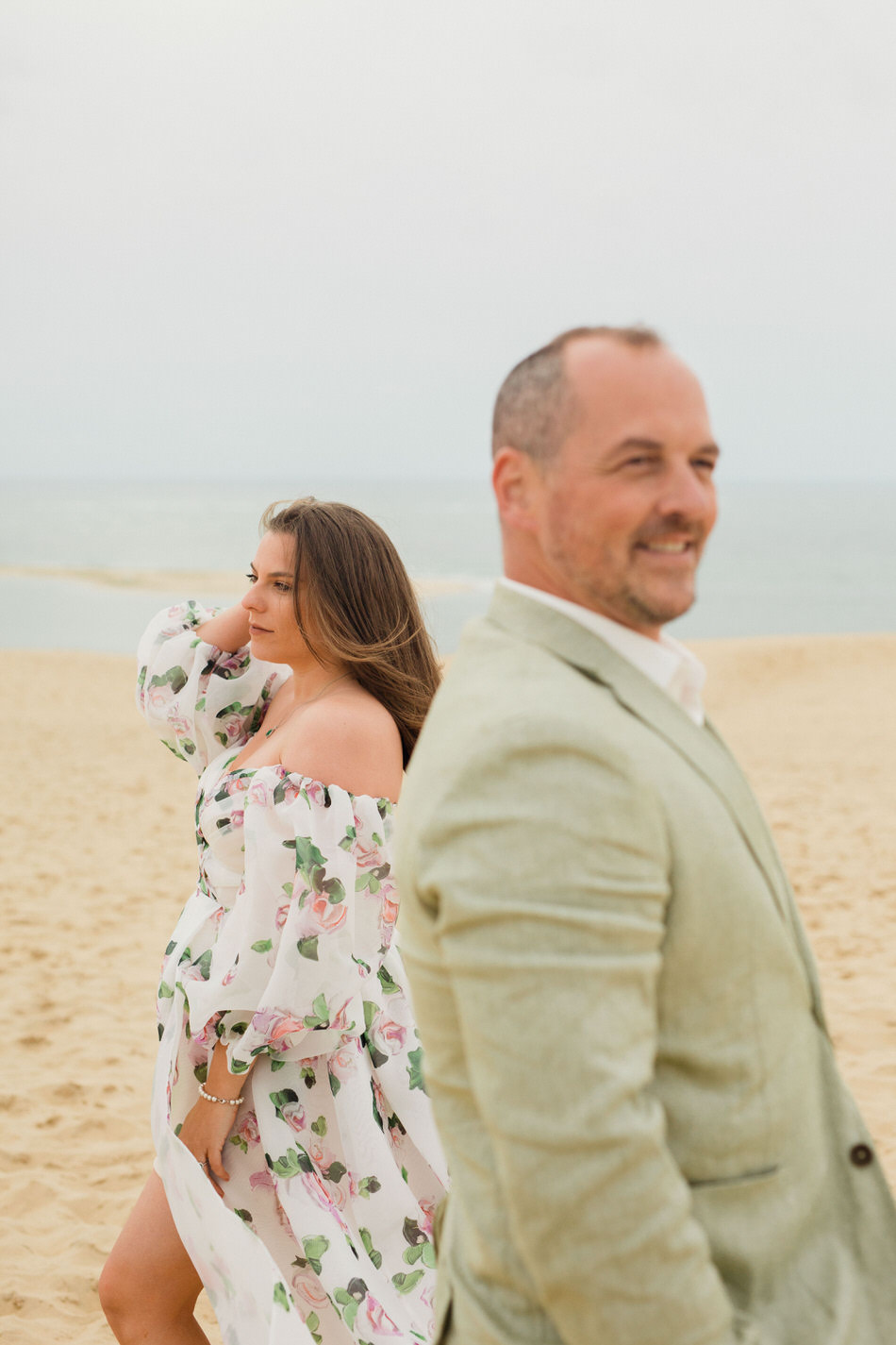 Séance fiançailles à la dune du Pilat