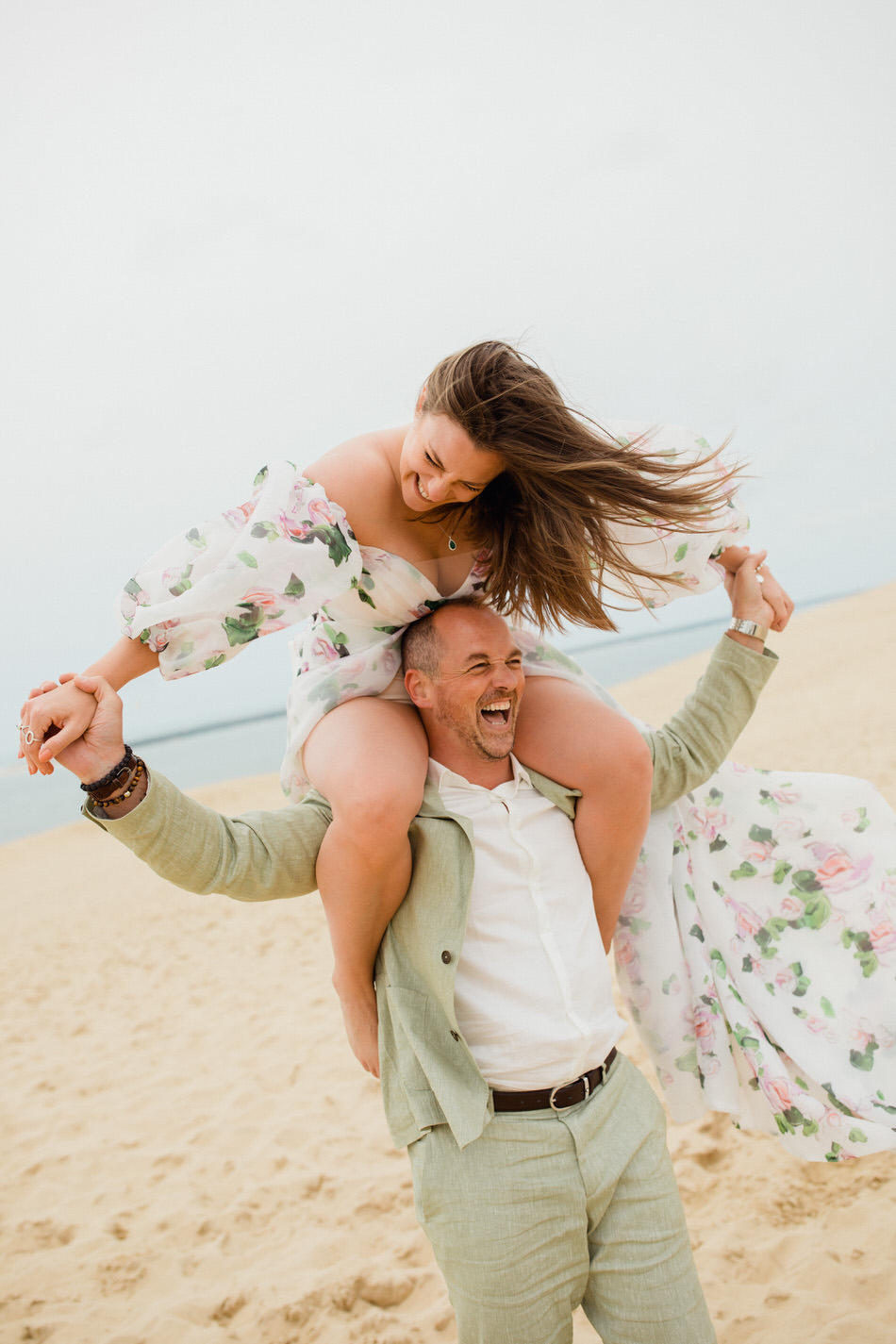 Séance fiançailles à la dune du Pilat