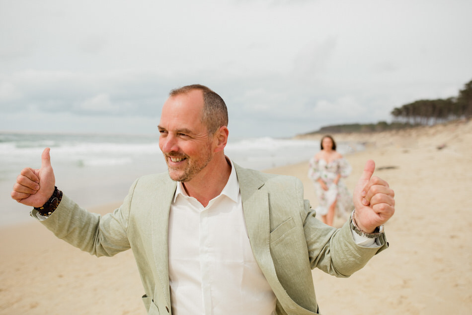 Séance fiançailles à la dune du Pilat