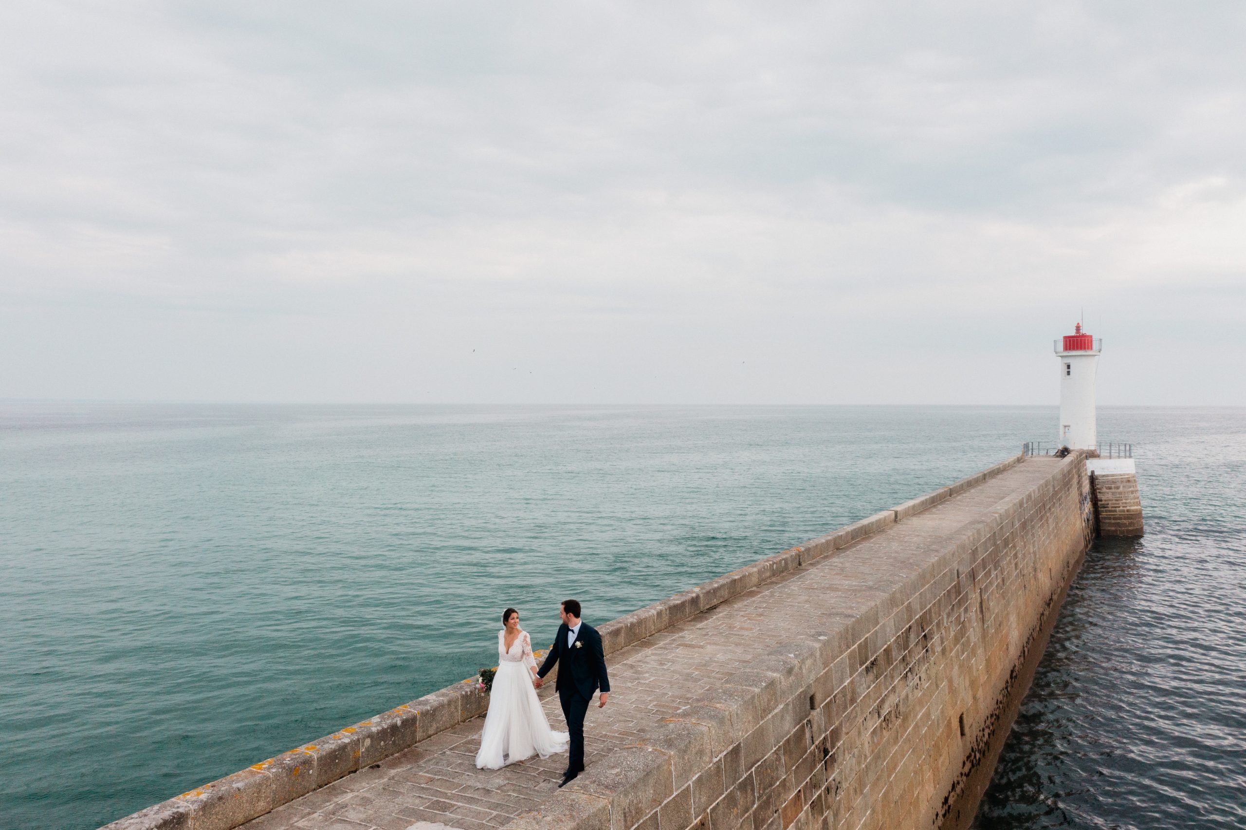 Mariage en Bretagne au bord de la mer