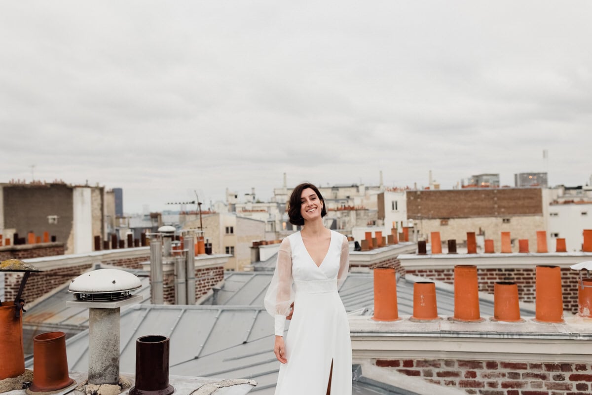 wedding in a rooftop paris