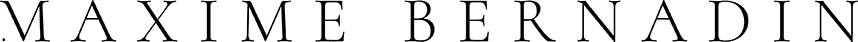 logo maxime bernadin blanc