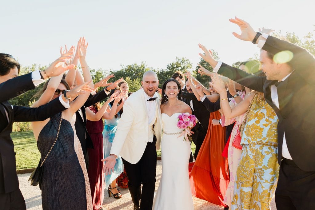 bridal party in provence