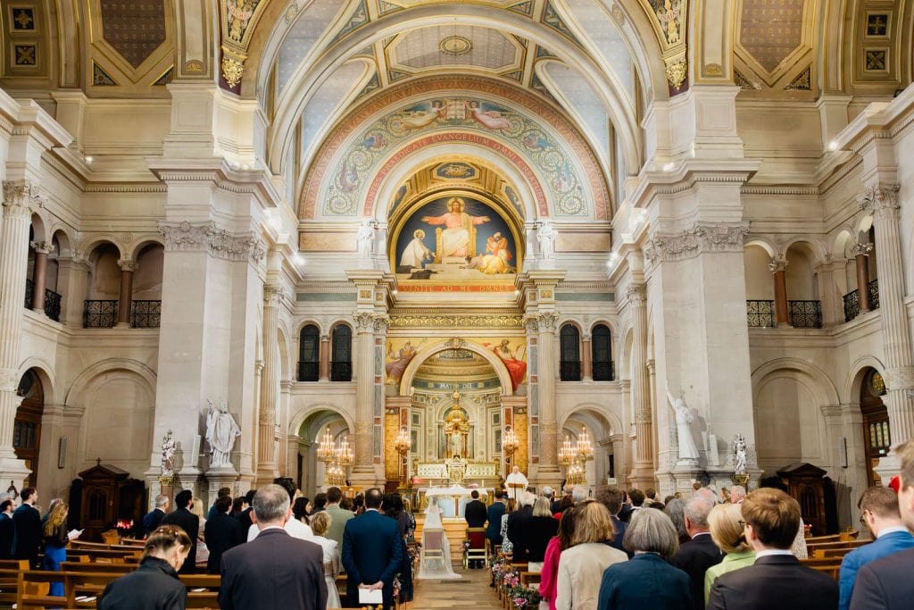 Photographe mariage Paris 7e (75007) CÉRÉMONIE A L’EGLISE SAINT-FRANCOIS-XAVIER