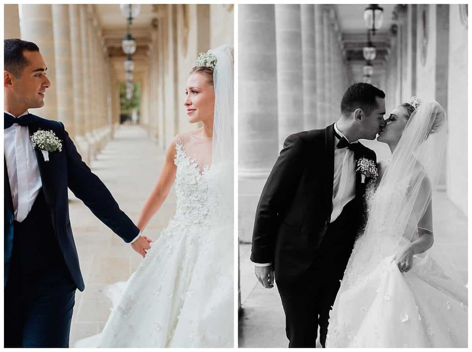 Mariage au jardin du palais royal