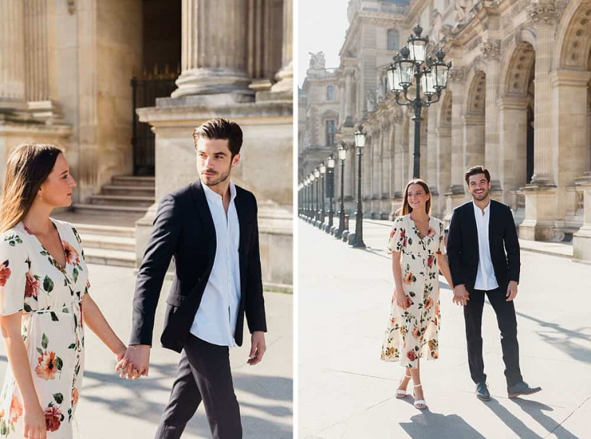 séance photo paris aux Louvres