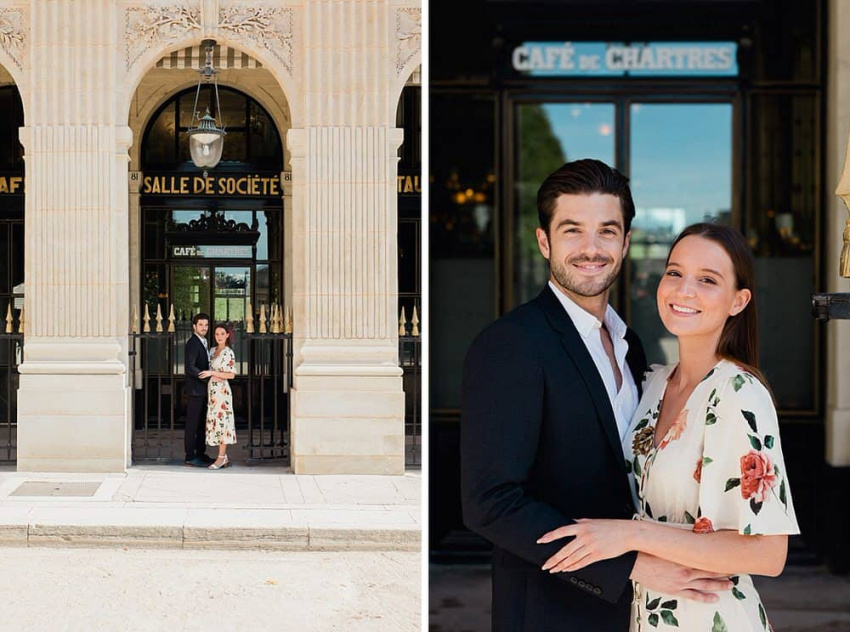 PhotoShoot paris au jardin du Pavillon Royal