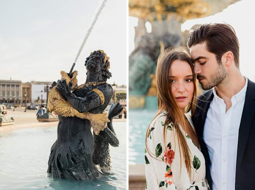 Photoshoot aux fontaines de la concorde