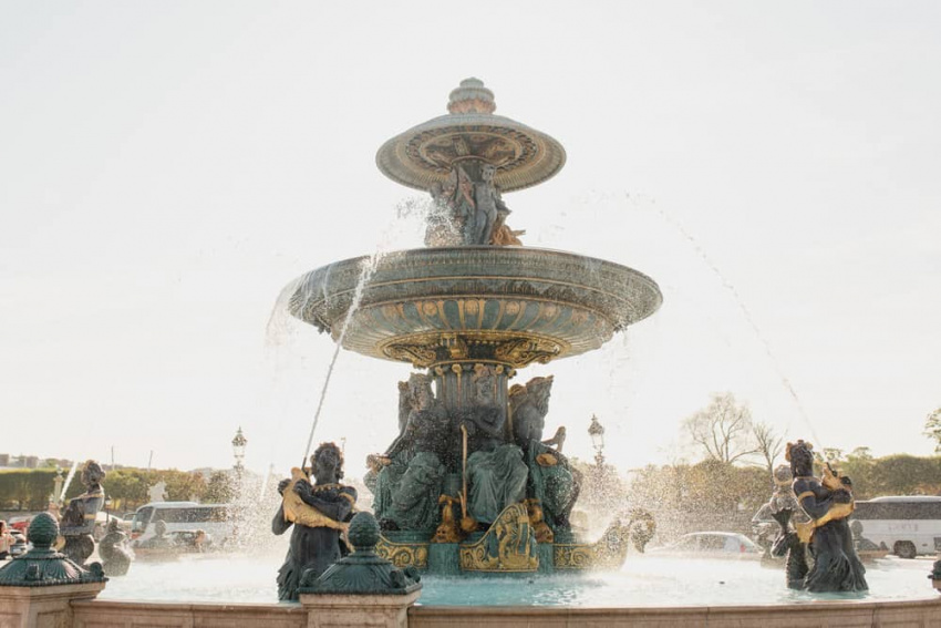 Les fontaines de la place de la concorde