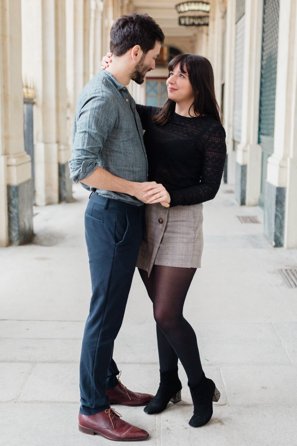 séance couple tendre et romantique à paris